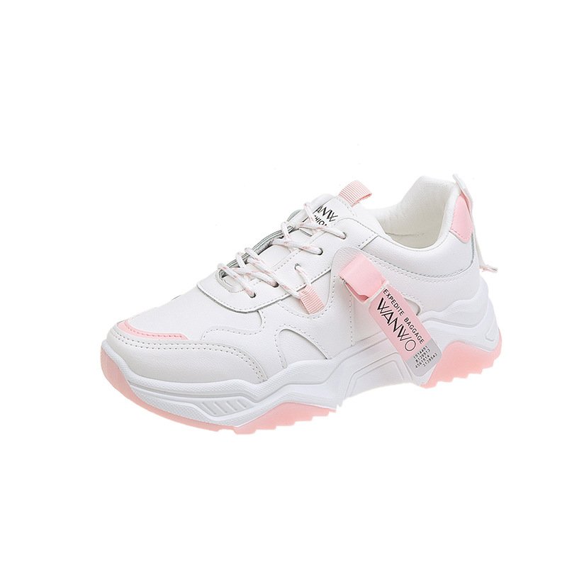 Female 2021 spring new student sports shoes, female panda shoes, high shoes